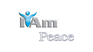 I Am Peace logo with a stylized human figure and text emphasizing peace and unity.